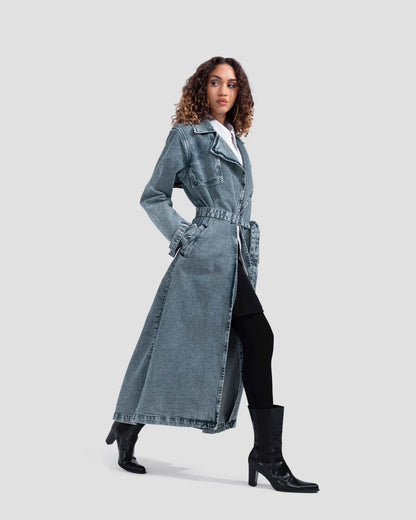 Denim Trench Coat