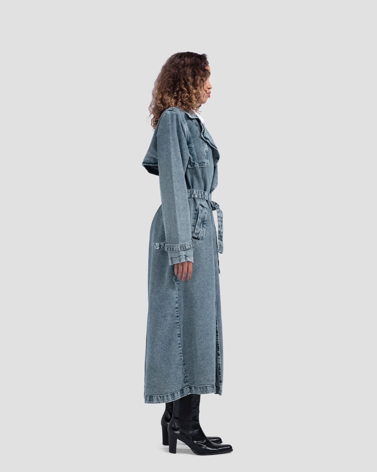 Denim Trench Coat