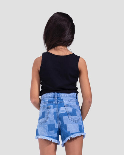 New Hot-Short In cupied Blue