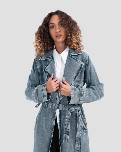 Denim Trench Coat