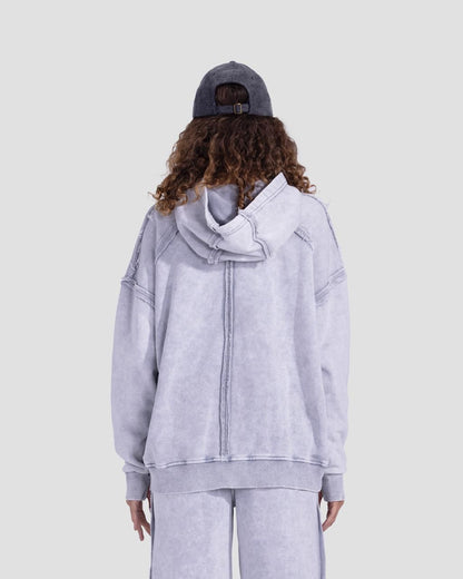 Washed light grey Hoodie