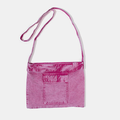 WASHED PINK DENIM BAG