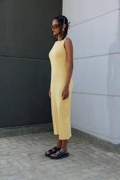 YELLOW BASIC DRESS